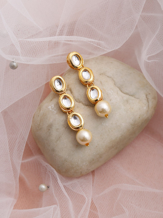 Gold-Toned Contemporary Ear Cuff Earrings - Ruby Raang - Ruby Raang Studio