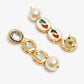 Gold-Toned Contemporary Ear Cuff Earrings - Ruby Raang - Swadesiicart