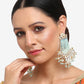 Blue Contemporary Drop Earrings - Ruby Raang | Swadesiicart