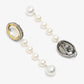 White Kundan Studded Pearls Drop Earrings - Ruby Raang | Swadesiicart