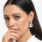 Silver-Toned Contemporary Studs Earrings - Ruby Raang - Ruby Raang Studio
