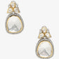Silver-Toned Contemporary Studs Earrings - Ruby Raang - Swadesiicart