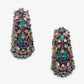 Multicoloured Contemporary Hoop Earrings - Ruby Raang - Swadesiicart