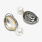 White Kundan Studded Drop Earrings - Ruby Raang | Swadesiicart