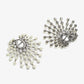 White Contemporary Drop Earrings - Ruby Raang - Swadesiicart