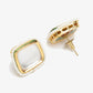 White Artificial Stone Beads Studded Contemporary Studs Earrings - Ruby Raang - Swadesiicart