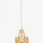 Gold-Polished Kundan Maang Tikka - Ruby Raang | Swadesiicart