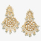 Green Contemporary Chandbalis Earrings - Ruby Raang - Swadesiicart