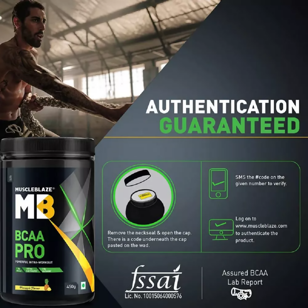 MuscleBlaze BCAA Pro Fruit Punch | Swadesiicart