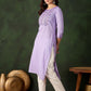 Sangria Embroidered Pure Cotton Straight Kurta - Swadesiicart
