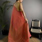 Joban Fashion Peach Banarasi Soft Lichi Silk Checks & Woven Saree | Swadesiicart