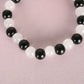 NVR Men & Women White Marble Crystal Beaded Elasticated Bracelet - NR Retail-NVR