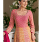 Aarshi Fashions Pink Georgette Wedding Gowns