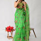 Vamsee Nakshatra Latakn Green Organza Saree - Swadesiicart