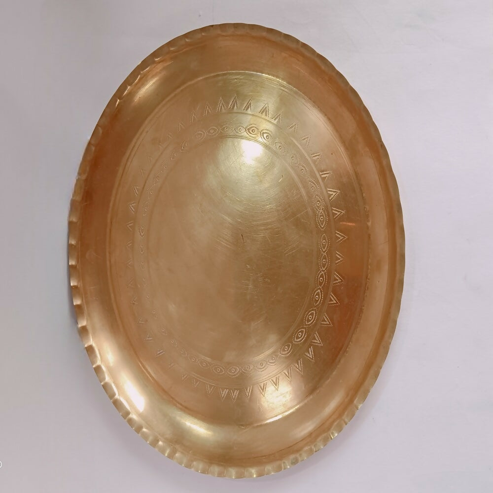 Brass Rekabi/Thali | Swadesiicart