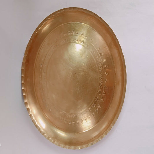 Brass Rekabi/Thali | Swadesiicart