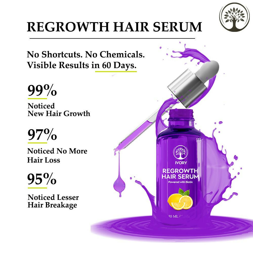 Ivory Natural Serum For Growth Of Hair For New Hair Roots & Encouraging Growth Of Hair | Swadesiicart