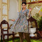 Vaasva Women Olive Green Muslin Floral Print Alia cut Kurta & Pant (Cord set) - Swadesiicart