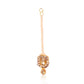 Tehzeeb Creations Golden Plated Necklace With Stone And Pearl Studded | Swadesiicart