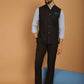Even Apparels Pure Wool Nehru Jacket - Black | Swadesiicart