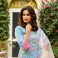Indian Clothing Malishka Women's Sky Blue Cotton Floral Printed Kurta Pant Set With Dupatta - Skyblue - Swadesiicart