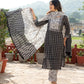 Indian Clothing Malishka Womens Black Cotton Printed Kurta and Pant Set with Dupatta - Black - Swadesiicart