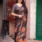 Coffee Silk Blend Ethnic Motifs Saree with Unstitched Blouse - Hiral Fashion | Swadesiicart