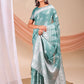 Shree Shyam Fashion Varnika Sea Green Linen Cotton Saree