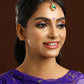 Ruby Raang Tear Drop Green Meenakari with Diamond Maang Tikka | Swadesiicart