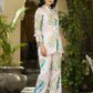 Women's Casual Fashionable Offwhite Muslin co-ord set - Rooh - Swadesiicart