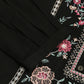 Black Rayon Yoke Embroidered A-line Top - Tarini - Swadesiicart
