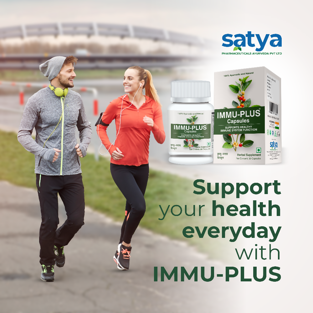 Satya Pharmaceuticals Ayurveda Immu Plus Capsules | Swadesiicart