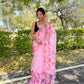 Vamsee Pink Organza Saree - Swadesiicart