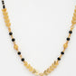 NVR Women's Set of 2 Gold-Polished Black Beaded Mangalsutra | Swadesiicart