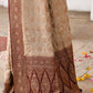 Joban Fashion Crème Crepe Chiffon Pure Handloom Banarasi Silk Saree | Swadesiicart