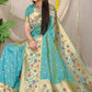 Anaita Sky Woven Design Pure Silk Banarasi Saree With Blouse
