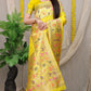 Anaita Yellow Woven Design Pure Silk Banarasi Saree With Blouse