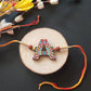 Indianvibez Alphabet A Wooden Rakhi - Kids Rakhi - Swadesiicart