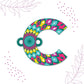 Indianvibez Alphabet C Wooden Rakhi - Kids Rakhi - Swadesiicart