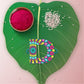 Indianvibez Alphabet D Wooden Rakhi - Kids Rakhi - Swadesiicart