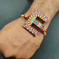 Indianvibez Alphabet E Wooden Rakhi - Kids Rakhi - Swadesiicart