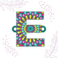 Indianvibez Alphabet E Wooden Rakhi - Kids Rakhi - Swadesiicart