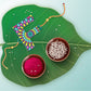 Indianvibez Alphabet F Wooden Rakhi - Kids Rakhi - Swadesiicart