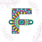 Indianvibez Alphabet F Wooden Rakhi - Kids Rakhi - Swadesiicart