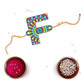 Indianvibez Alphabet F Wooden Rakhi - Kids Rakhi - Swadesiicart
