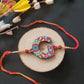 Indianvibez Alphabet G Wooden Rakhi - Kids Rakhi - Swadesiicart