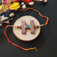 Indianvibez Alphabet H Wooden Rakhi - Kids Rakhi - Swadesiicart