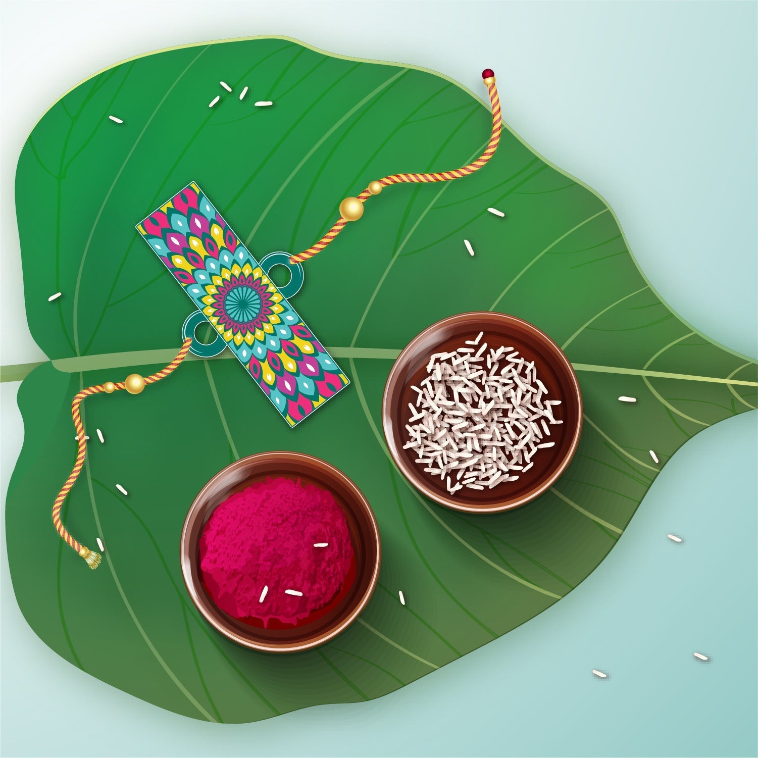 Indianvibez Alphabet J Wooden Rakhi - Kids Rakhi - Swadesiicart