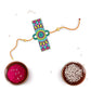 Indianvibez Alphabet J Wooden Rakhi - Kids Rakhi - Swadesiicart