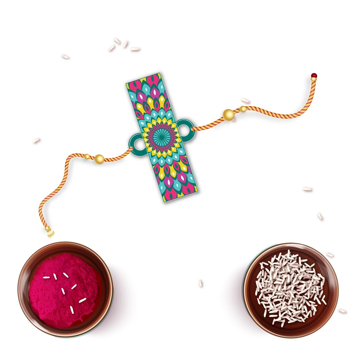 Indianvibez Alphabet J Wooden Rakhi - Kids Rakhi - Swadesiicart